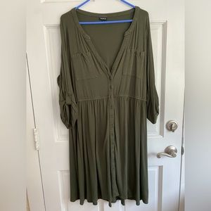 Torrid army green dress